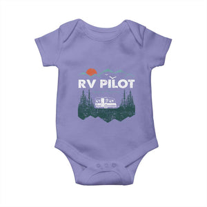 RV Pilot Camping Baby Onesie Retro Motorhome Travel Vacation Gift TS10 Violet Print Your Wear