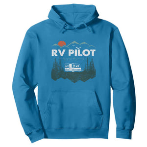 RV Pilot Camping Hoodie Retro Motorhome Travel Vacation Gift TS10 Sapphire Print Your Wear