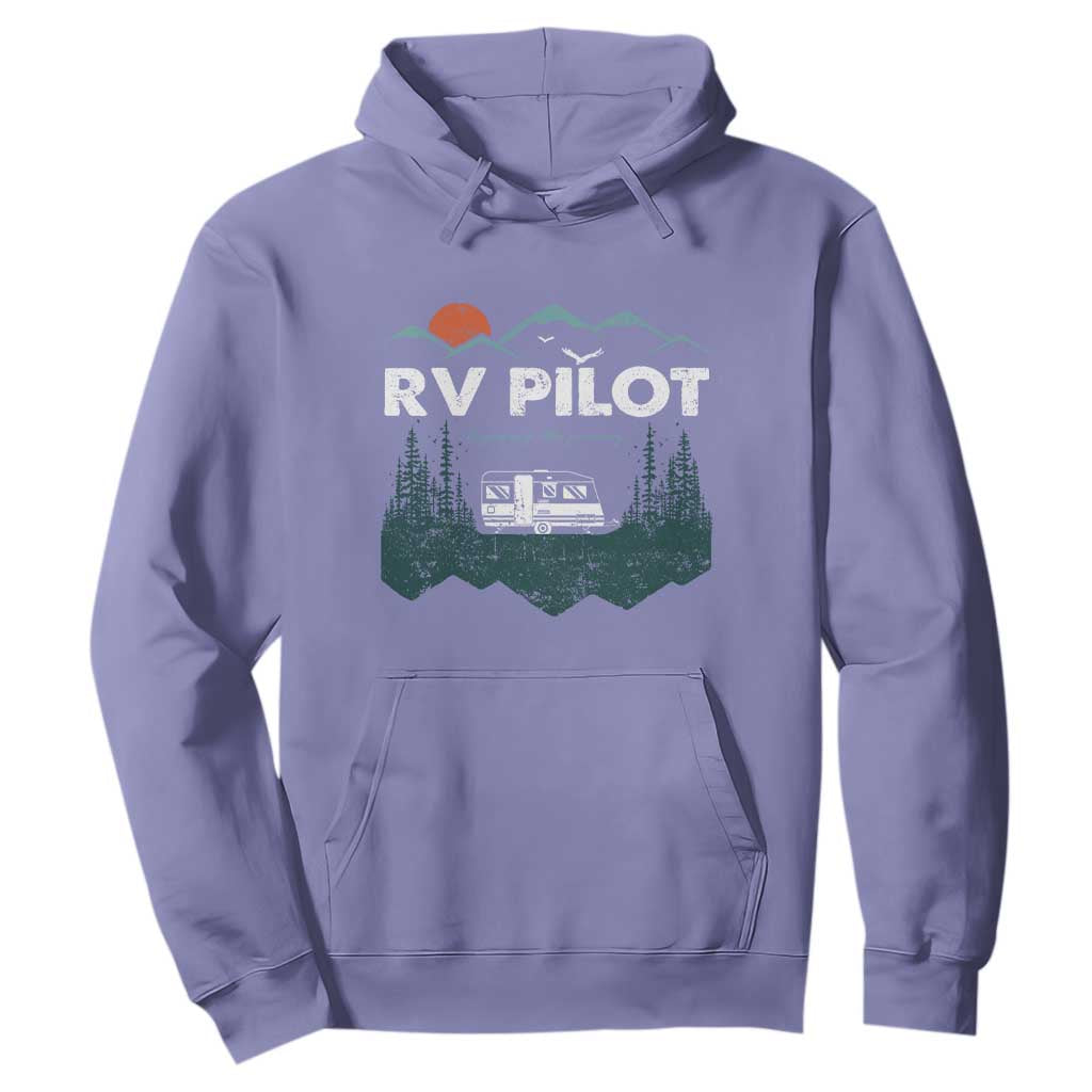 RV Pilot Camping Hoodie Retro Motorhome Travel Vacation Gift TS10 Violet Print Your Wear