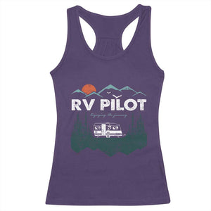 RV Pilot Camping Racerback Tank Top Retro Motorhome Travel Vacation Gift TS10 Purple Print Your Wear