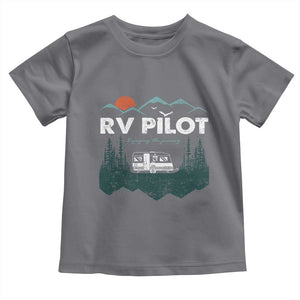 RV Pilot Camping Toddler T Shirt Retro Motorhome Travel Vacation Gift TS10 Charcoal Print Your Wear