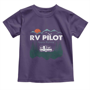 RV Pilot Camping Toddler T Shirt Retro Motorhome Travel Vacation Gift TS10 Purple Print Your Wear