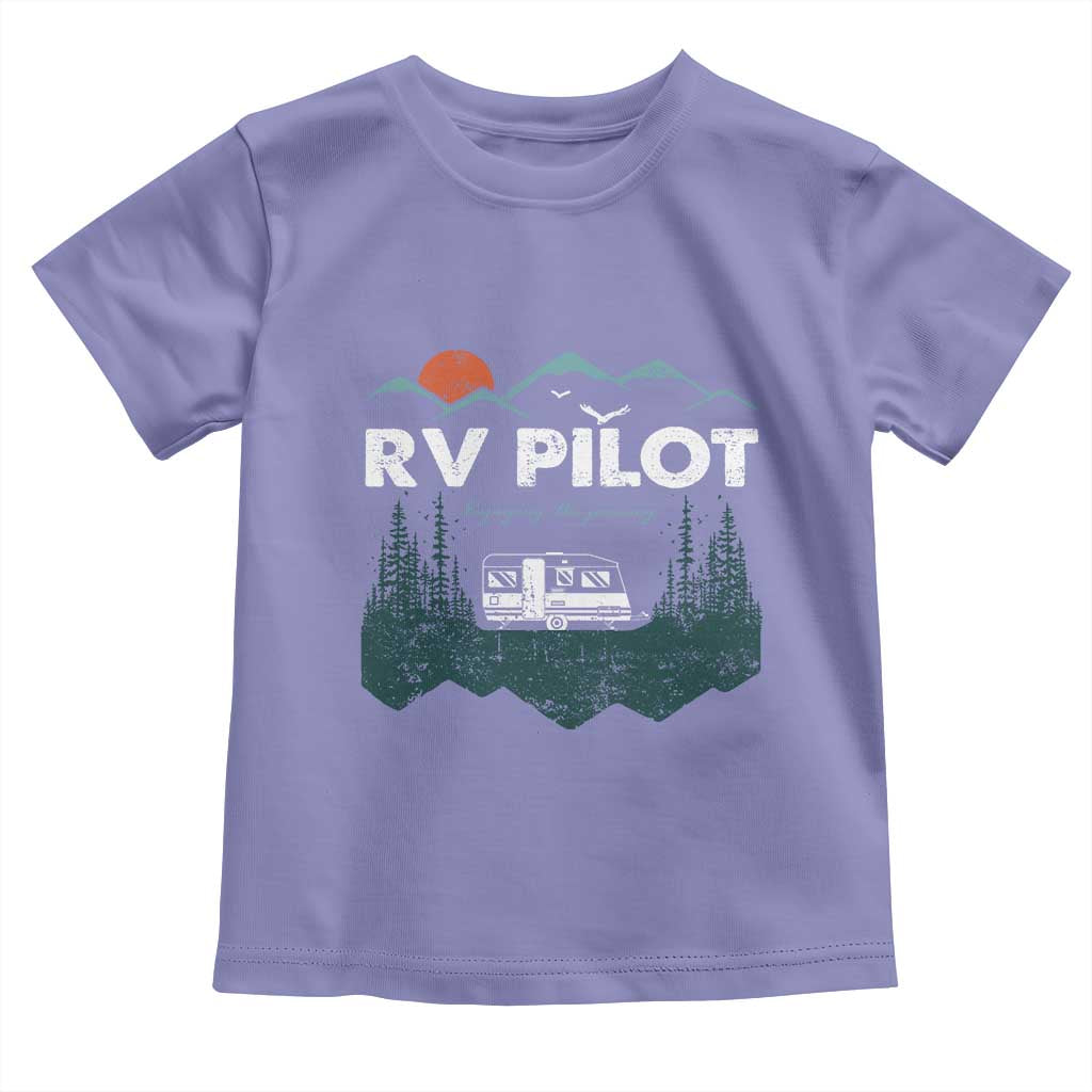 RV Pilot Camping Toddler T Shirt Retro Motorhome Travel Vacation Gift TS10 Violet Print Your Wear