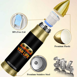 Van Life Bullet Tumbler Retro Camping RV Motorhome Travel Vacation Gift TS10 Print Your Wear
