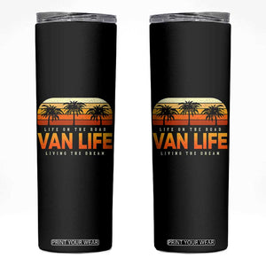 Van Life Skinny Tumbler Retro Camping RV Motorhome Travel Vacation Gift TS10 Black Print Your Wear