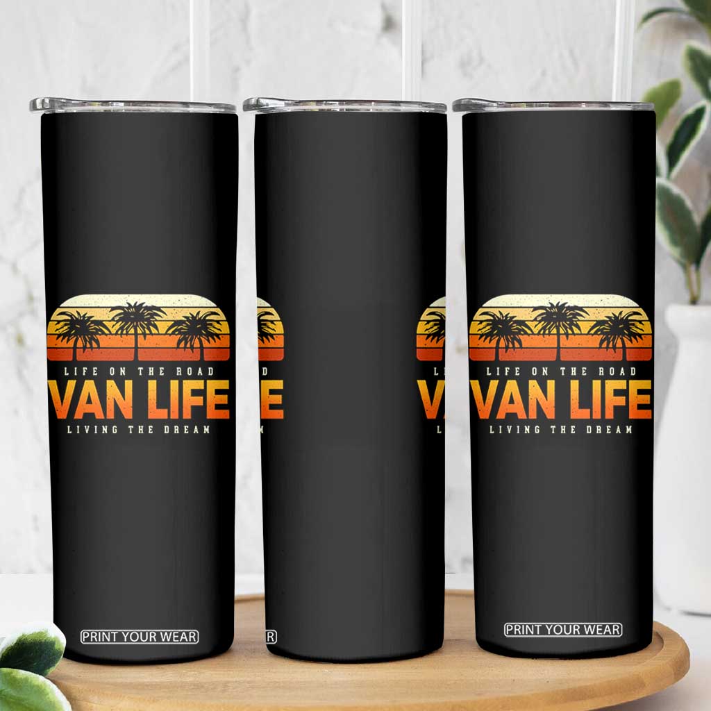 Van Life Skinny Tumbler Retro Camping RV Motorhome Travel Vacation Gift TS10 Print Your Wear