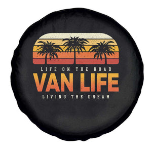 Van Life Spare Tire Cover Retro Camping RV Motorhome Travel Vacation Gift TS10 Print Your Wear