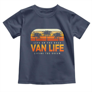 Van Life Toddler T Shirt Retro Camping RV Motorhome Travel Vacation Gift TS10 Navy Print Your Wear