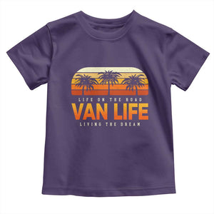 Van Life Toddler T Shirt Retro Camping RV Motorhome Travel Vacation Gift TS10 Purple Print Your Wear