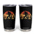 Bigfoot Fishing Tumbler Cup Funny Retro Sasquatch Fisherman Dad TS10 Black Print Your Wear