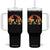 Bigfoot Fishing Tumbler With Handle Funny Retro Sasquatch Fisherman Dad TS10 One Size: 40 oz Black Print Your Wear