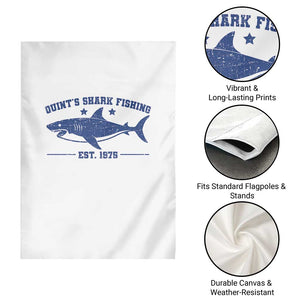 Retro Fisher Birthday Garden Flag Vintage Quints Shark Fishing 1975 TS10 Print Your Wear