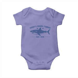 Retro Fisher Birthday Baby Onesie Vintage Quints Shark Fishing 1975 TS10 Violet Print Your Wear