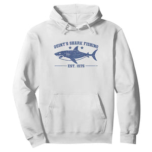 Retro Fisher Birthday Hoodie Vintage Quints Shark Fishing 1975 TS10 White Print Your Wear