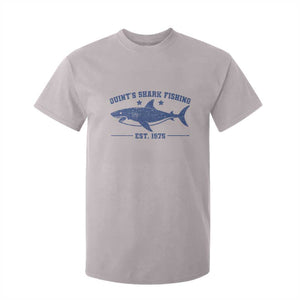 Retro Fisher Birthday T Shirt For Kid Vintage Quints Shark Fishing 1975 TS10 Ice Gray Print Your Wear