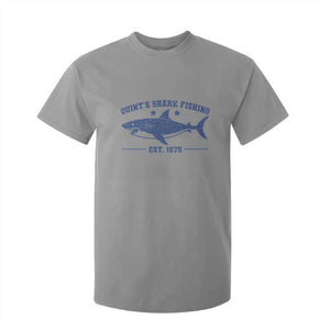 Retro Fisher Birthday T Shirt For Kid Vintage Quints Shark Fishing 1975 TS10 Sport Gray Print Your Wear