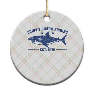 Retro Fisher Birthday Ceramic Ornament Vintage Quints Shark Fishing 1975 TS10 1pc Christmas Plaid Print Your Wear
