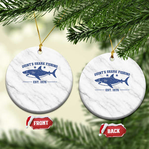 Retro Fisher Birthday Ceramic Ornament Vintage Quints Shark Fishing 1975 TS10 1pc White Marble Print Your Wear