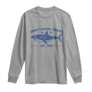 Retro Fisher Birthday Long Sleeve Shirt Vintage Quints Shark Fishing 1975 TS10 Sport Gray Print Your Wear
