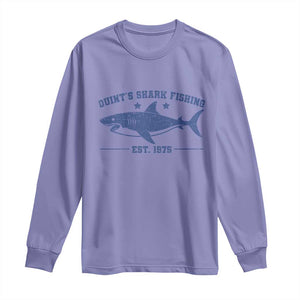 Retro Fisher Birthday Long Sleeve Shirt Vintage Quints Shark Fishing 1975 TS10 Violet Print Your Wear