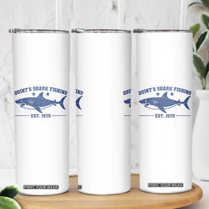 Retro Fisher Birthday Skinny Tumbler Vintage Quints Shark Fishing 1975 TS10 Print Your Wear