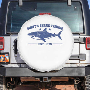Retro Fisher Birthday Spare Tire Cover Vintage Quints Shark Fishing 1975 TS10 No hole White Print Your Wear