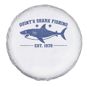 Retro Fisher Birthday Spare Tire Cover Vintage Quints Shark Fishing 1975 TS10 Print Your Wear