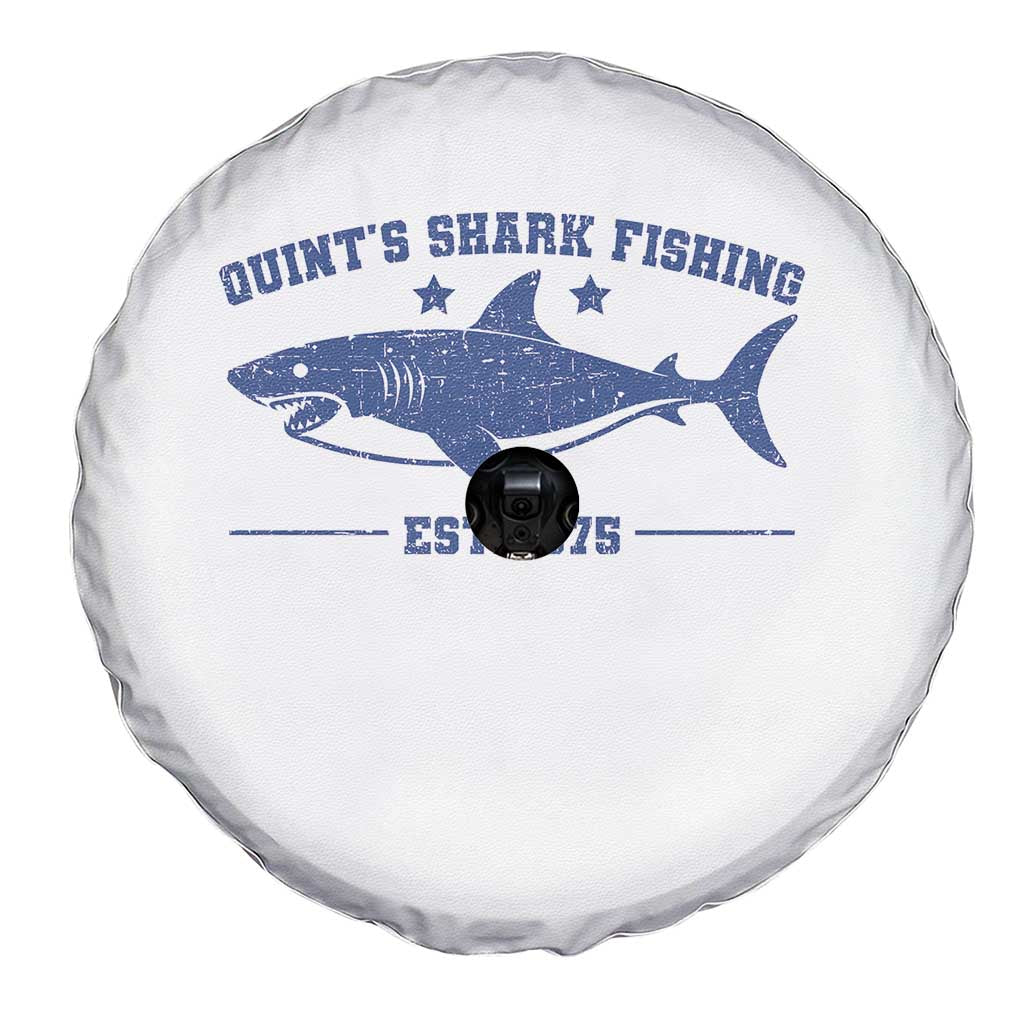 Retro Fisher Birthday Spare Tire Cover Vintage Quints Shark Fishing 1975 TS10 Print Your Wear