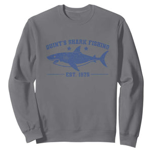 Retro Fisher Birthday Sweatshirt Vintage Quints Shark Fishing 1975 TS10 Charcoal Print Your Wear