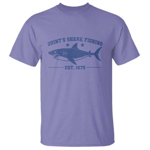 Retro Fisher Birthday T Shirt Vintage Quints Shark Fishing 1975 TS10 Violet Print Your Wear