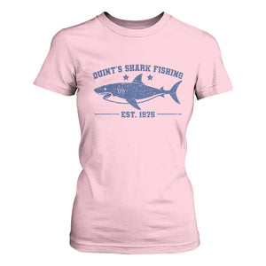 Retro Fisher Birthday T Shirt For Women Vintage Quints Shark Fishing 1975 TS10 Light Pink Print Your Wear