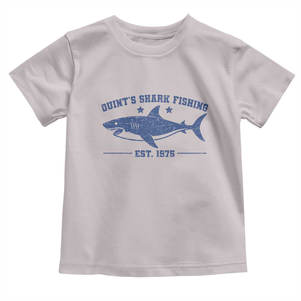 Retro Fisher Birthday Toddler T Shirt Vintage Quints Shark Fishing 1975 TS10 Ice Gray Print Your Wear