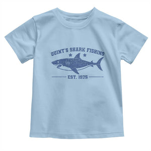 Retro Fisher Birthday Toddler T Shirt Vintage Quints Shark Fishing 1975 TS10 Light Blue Print Your Wear