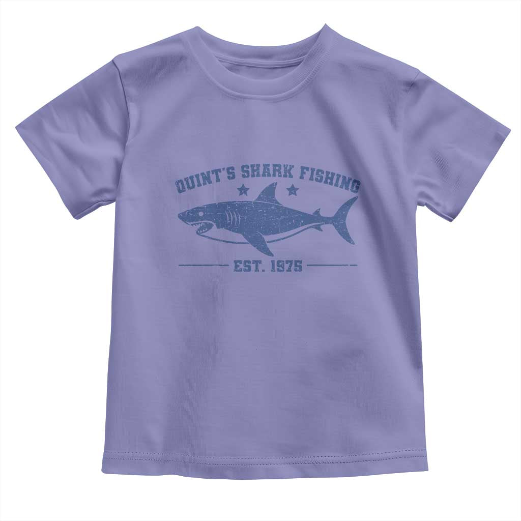 Retro Fisher Birthday Toddler T Shirt Vintage Quints Shark Fishing 1975 TS10 Violet Print Your Wear