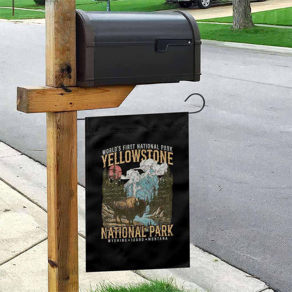 Vintage Yellowstone National Park Garden Flag Retro Nature Wildlife Outdoor Hiking Camping Forest TS10 Print Your Wear