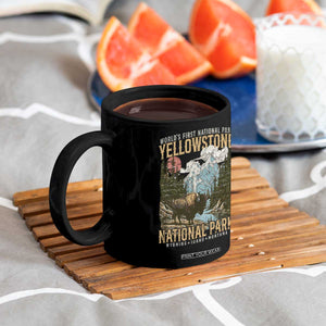 Vintage Yellowstone National Park Coffee Mug Retro Nature Wildlife Outdoor Hiking Camping Forest TS10 Print Your Wear