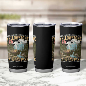 Vintage Yellowstone National Park Tumbler Cup Retro Nature Wildlife Outdoor Hiking Camping Forest TS10 Print Your Wear