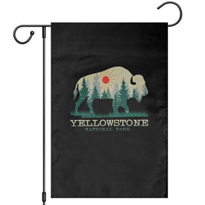 Yellowstone National Park Garden Flag Bison Nature Wildlife Outdoor Hiking Camping Forest TS10 Black Print Your Wear