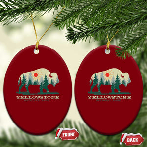 Yellowstone National Park Ceramic Ornament Bison Nature Wildlife Outdoor Hiking Camping Forest TS10 Print Your Wear