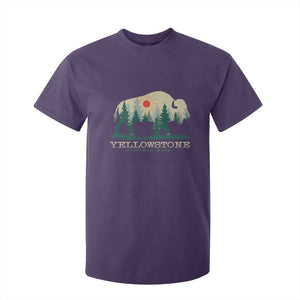 Yellowstone National Park T Shirt For Kid Bison Nature Wildlife Outdoor Hiking Camping Forest TS10 Purple Print Your Wear