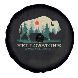 Yellowstone National Park Spare Tire Cover Bison Nature Wildlife Outdoor Hiking Camping Forest TS10 Print Your Wear