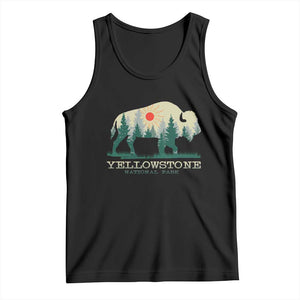 Yellowstone National Park Tank Top Bison Nature Wildlife Outdoor Hiking Camping Forest TS10 Black Print Your Wear