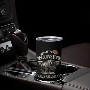 Vintage Yellowstone National Park Tumbler Cup Retro Bison Nature Wildlife Forest TS10 Print Your Wear