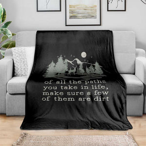 Retro Nature Wildlife Outdoor Throw Blanket Camping Forest Hiking Vintage TS10 Print Your Wear