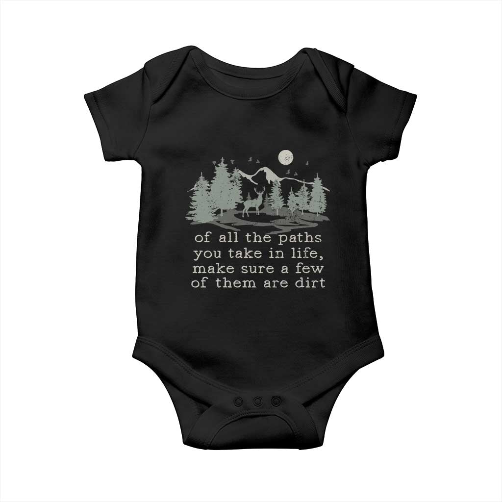 Retro Nature Wildlife Outdoor Baby Onesie Camping Forest Hiking Vintage TS10 Black Print Your Wear