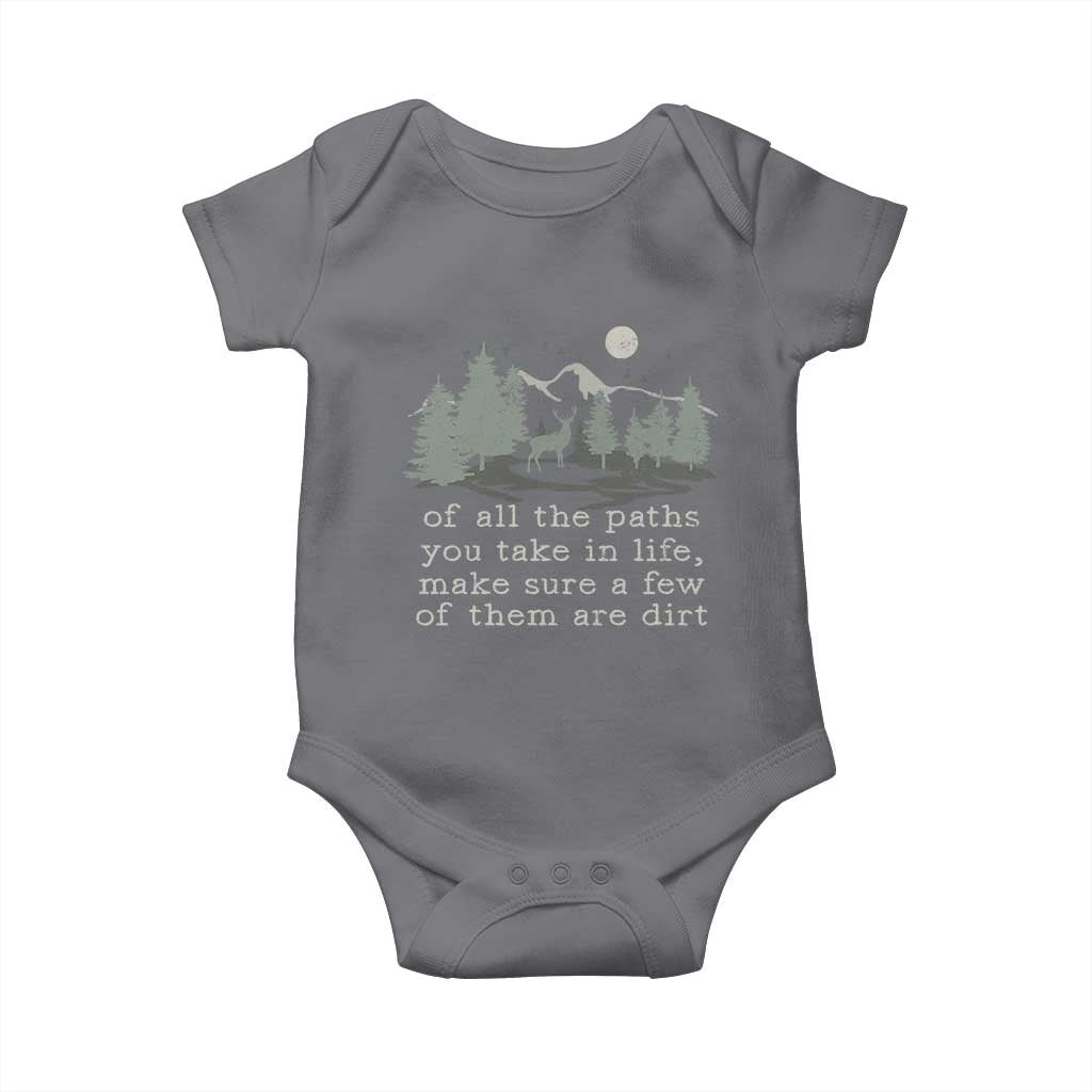 Retro Nature Wildlife Outdoor Baby Onesie Camping Forest Hiking Vintage TS10 Charcoal Print Your Wear