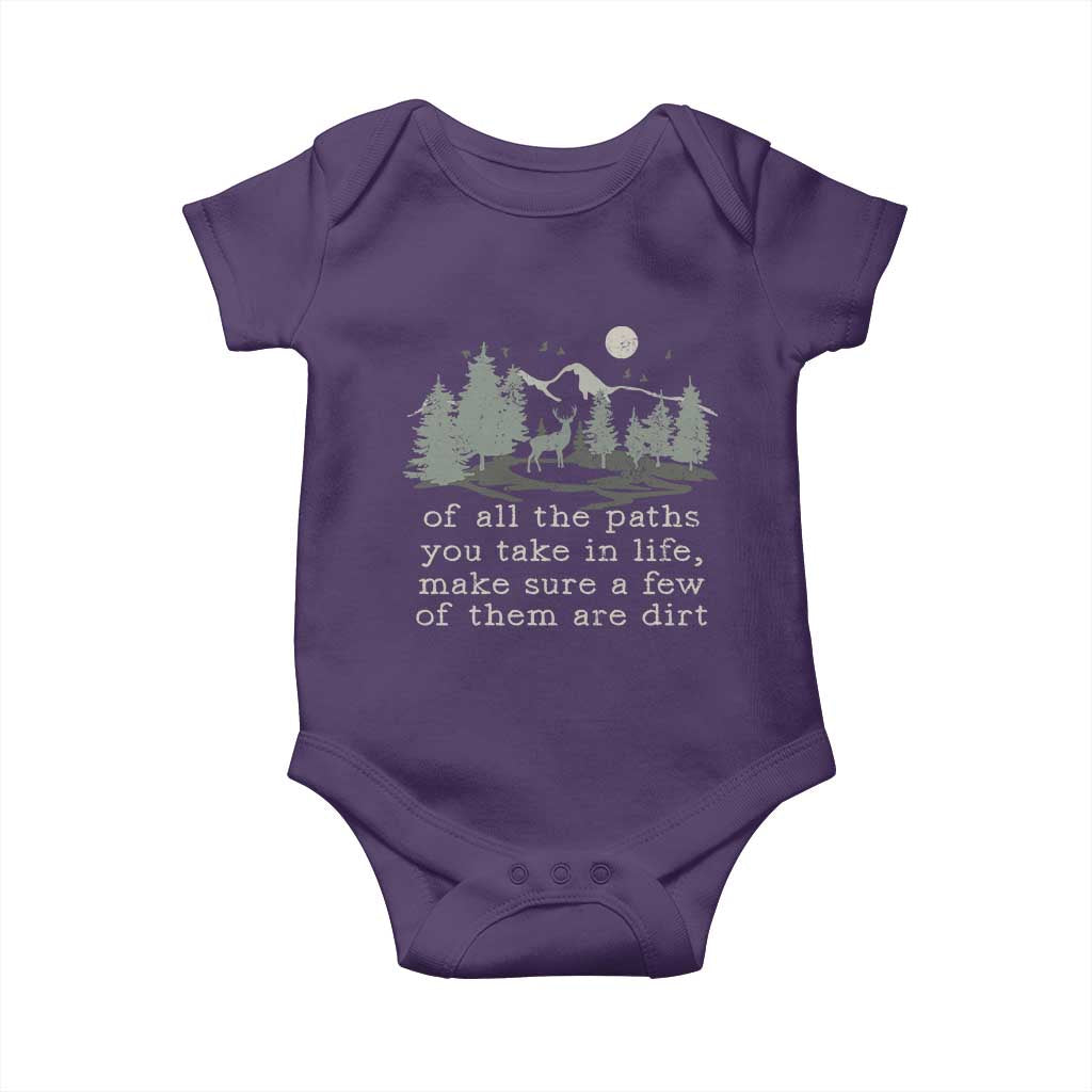 Retro Nature Wildlife Outdoor Baby Onesie Camping Forest Hiking Vintage TS10 Purple Print Your Wear