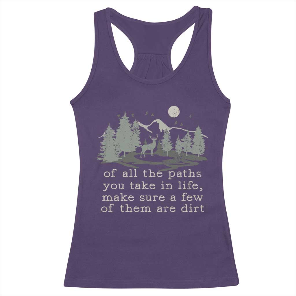 Retro Nature Wildlife Outdoor Racerback Tank Top Camping Forest Hiking Vintage TS10 Purple Print Your Wear