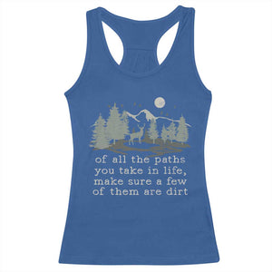 Retro Nature Wildlife Outdoor Racerback Tank Top Camping Forest Hiking Vintage TS10 Royal Blue Print Your Wear