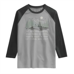 Retro Nature Wildlife Outdoor Raglan Shirt Camping Forest Hiking Vintage TS10 Sport Gray Black Print Your Wear